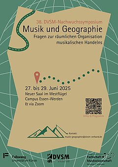 Plakat Symposium Musik und Geographie