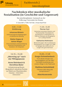 Plakat Sozialisationssymposium