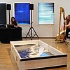Kaspar Kuoppamäki (Synthesizer) und Fanny Herbst (elektronische Harfe) | Foto: Kunstmuseum Ahlen