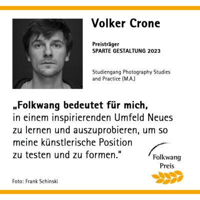 Volker Crone Folkwang PREIS SPARTE GESTALTUNG 2023