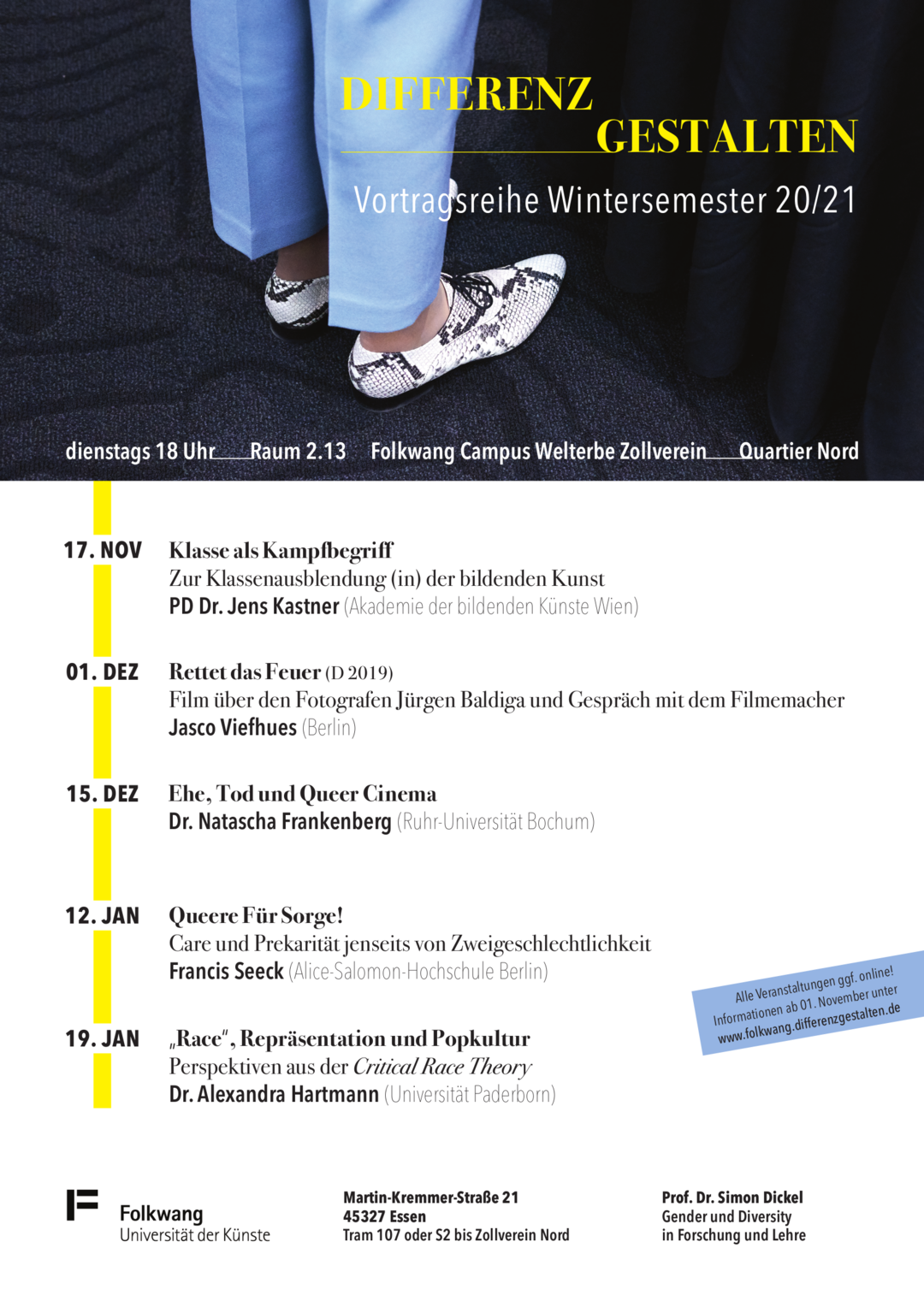 Plakat Differenz Gestalten WiSe 2020/21