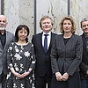 Das Folkwang Rektorat v. l. n. r. Kanzler Michael Fricke, Prof. Mie Miki, Rektor Prof. Dr. Andreas Jacob, Prof. Elke Seeger, Prof. Hanns-Dietrich Schmidt (Foto: Veronika Kurnosova)